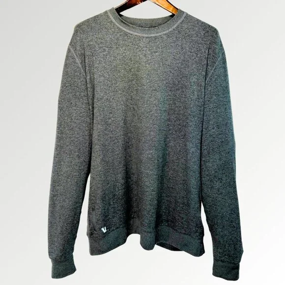 vuori Men's Ponto Performance Crew in Charcoal Heather - XL - Picture 4 of 15